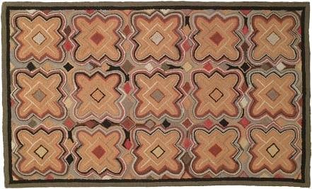 Putnam Vintage Style Wool Rug 24 x 36 Square Design (1 of 1)