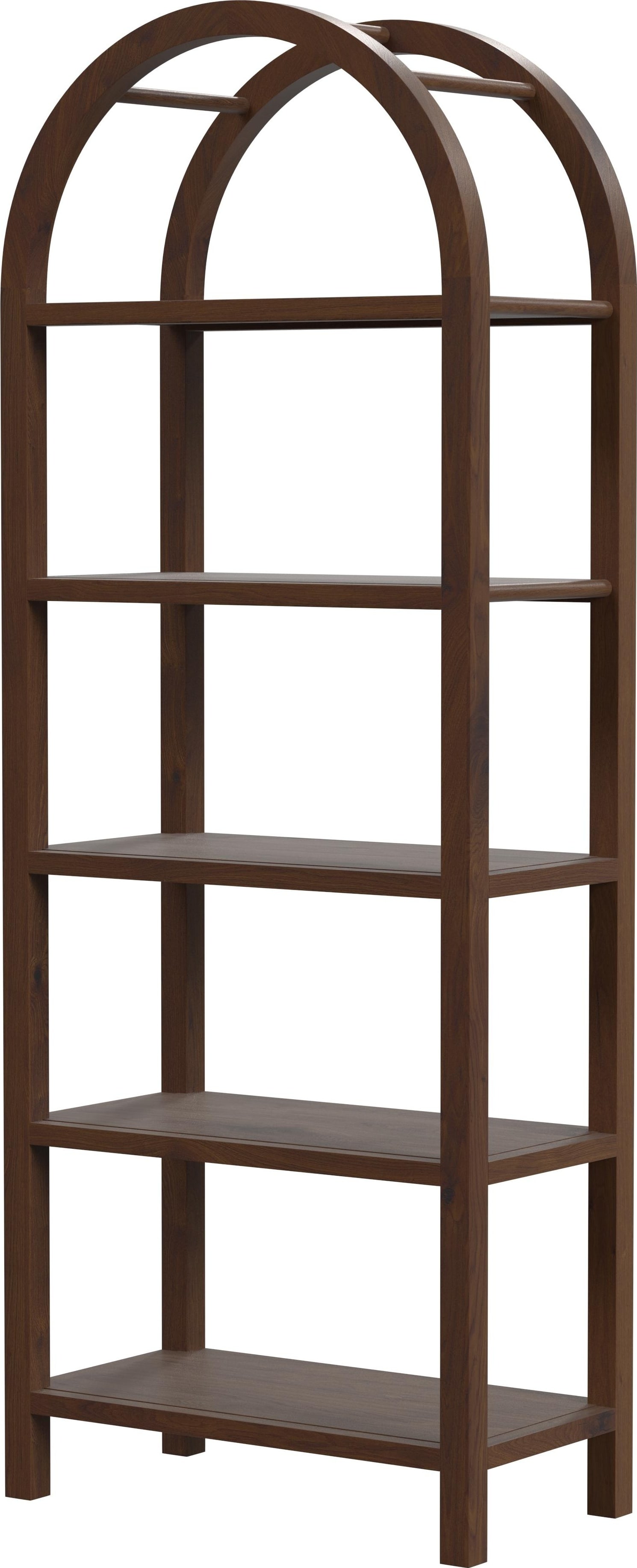 Mid-Century Modern Walnut Veneer Etagere Bookcase by Butler (1 of 5)