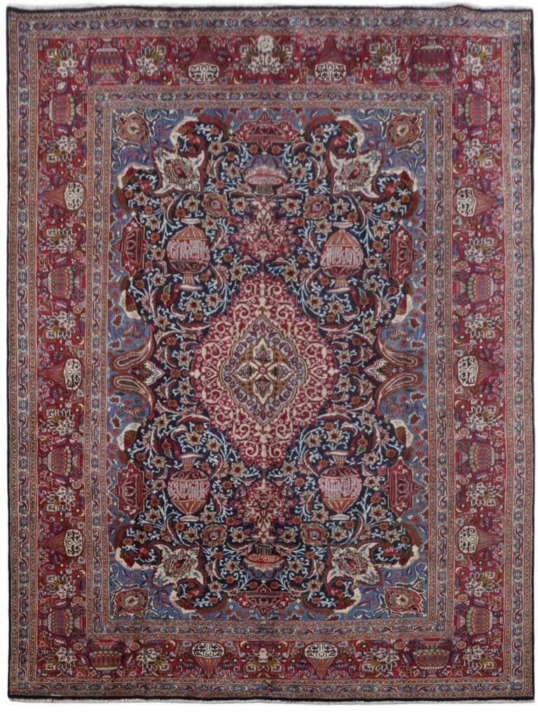 9.9' x 12.10' Handmade Persian Kashmar Rug with Signature (1 of 6)