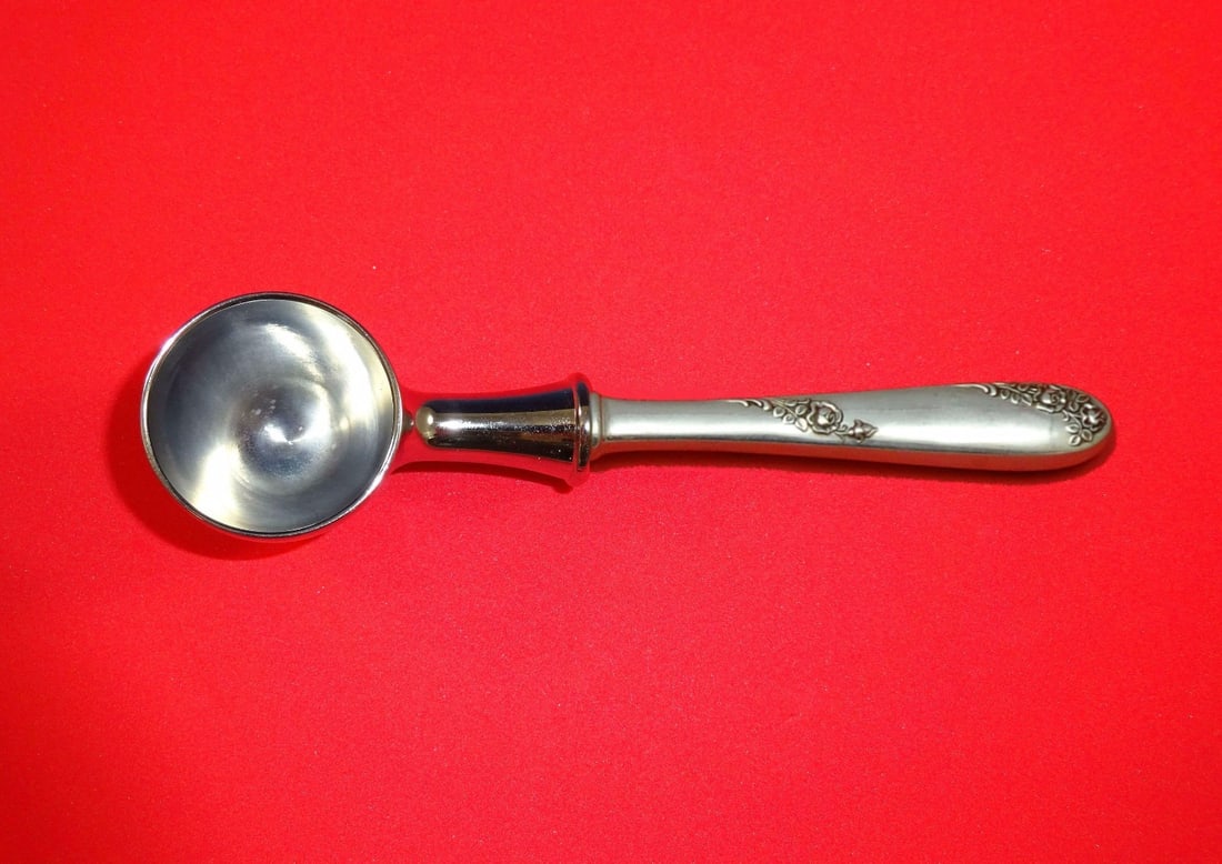 Lunt Sweetheart Rose Sterling Silver Coffee Scoop Custom Made 6" (1 of 3)