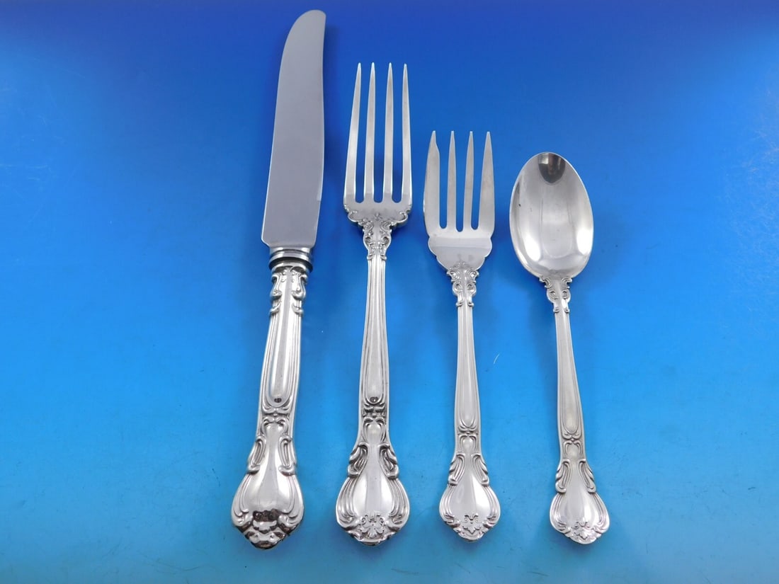 Birks Chantilly Sterling Silver 4-Piece Dinner Place Setting Baroque (1 of 4)