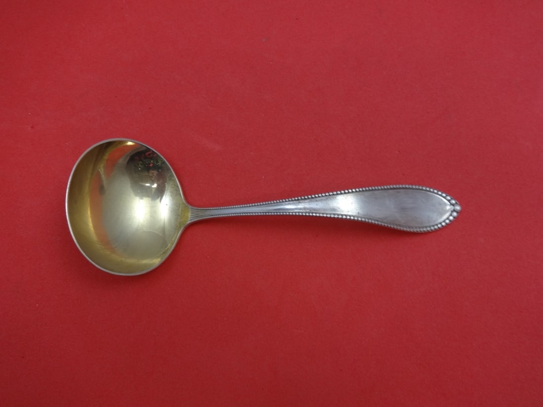 Gorham Virginia Sterling Silver Gravy Ladle Gold Wash 6 7/8 (1 of 1)