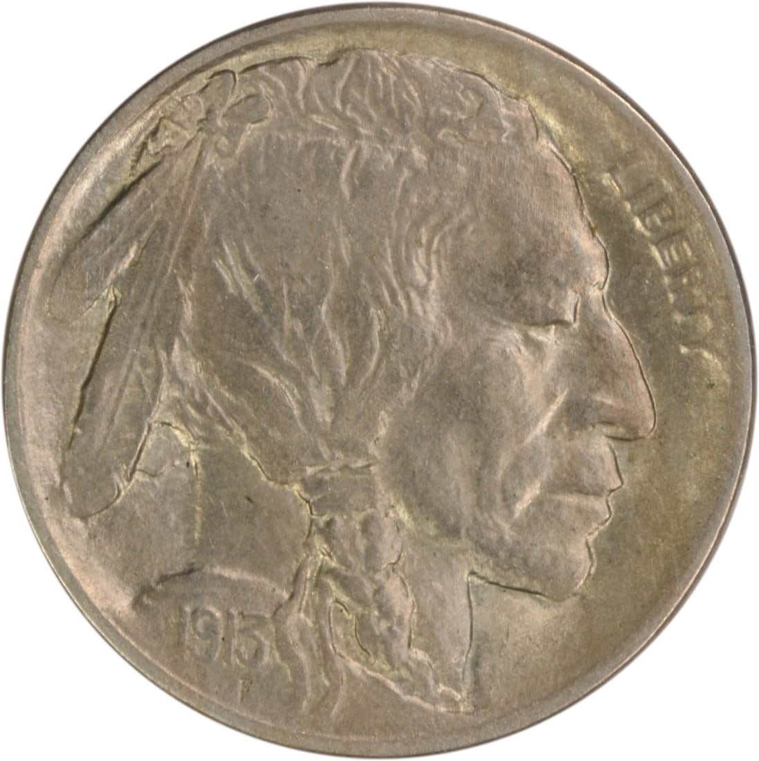 Choice BU 1913 D Mint Buffalo Nickel Type 1 Uncertified 5 Cent Coin (1 of 2)