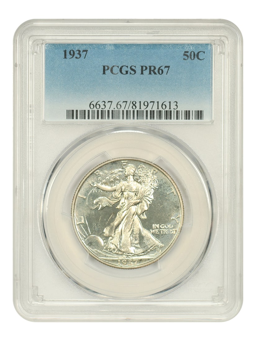 1937 Walking Liberty Half Dollar Proof PCGS PR67 Philadelphia (1 of 6)