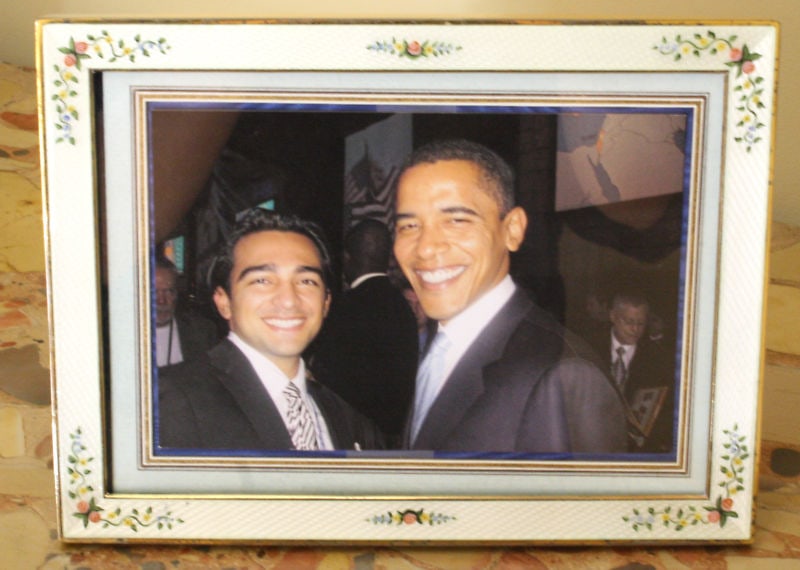 Princess Soraya Pahlavi 800 Silver Enamel Picture Frame (1 of 8)