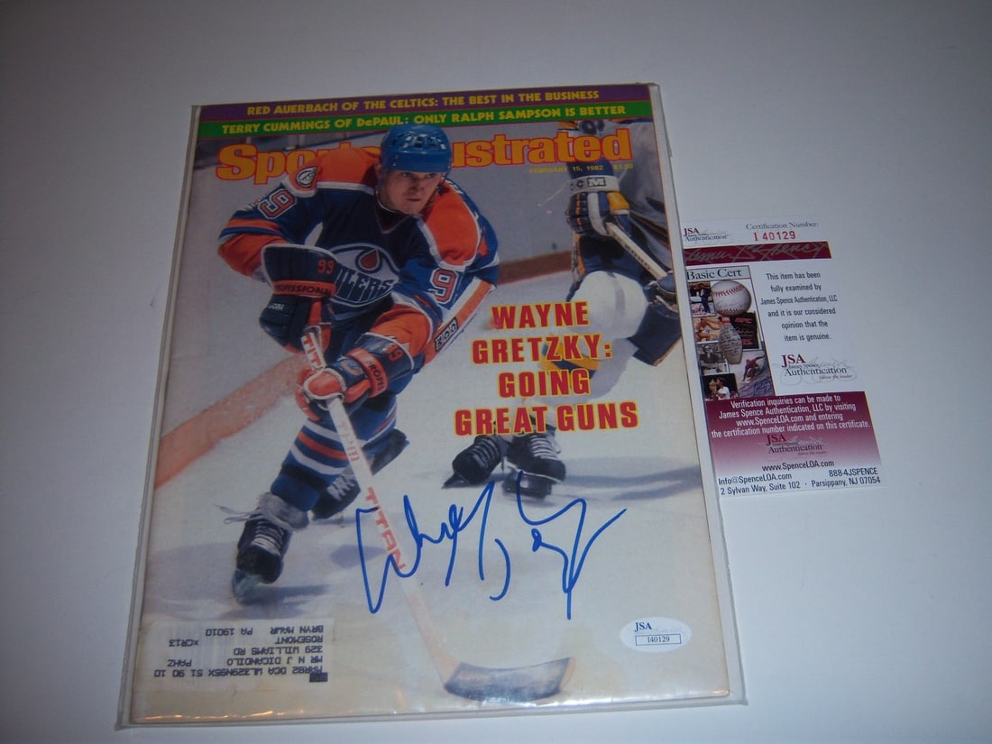 Signed Sports Illustrated Magazine Wayne Gretzky JSA COA Hockey Collectible (1 of 1)