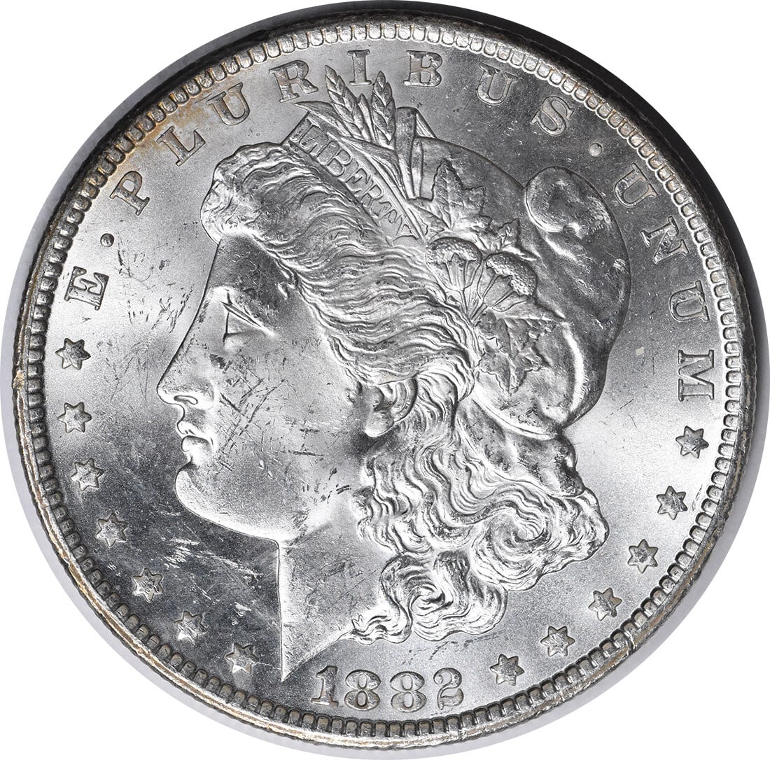 1882-CC Morgan Silver Dollar Choice BU Uncertified Silver Coin (1 of 2)