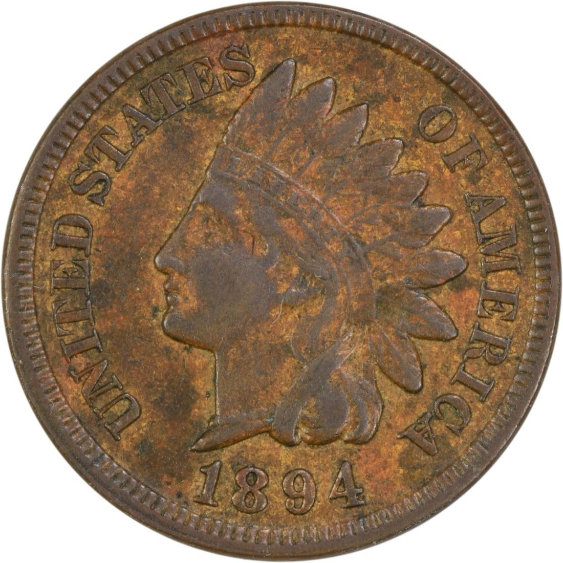 1894 Indian Head Cent EF Circulated Uncertified Coin (1 of 2)