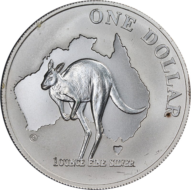 Australia 2000 Silver Kangaroo 1 Ounce $1 Coin Uncirculated (1 of 2)