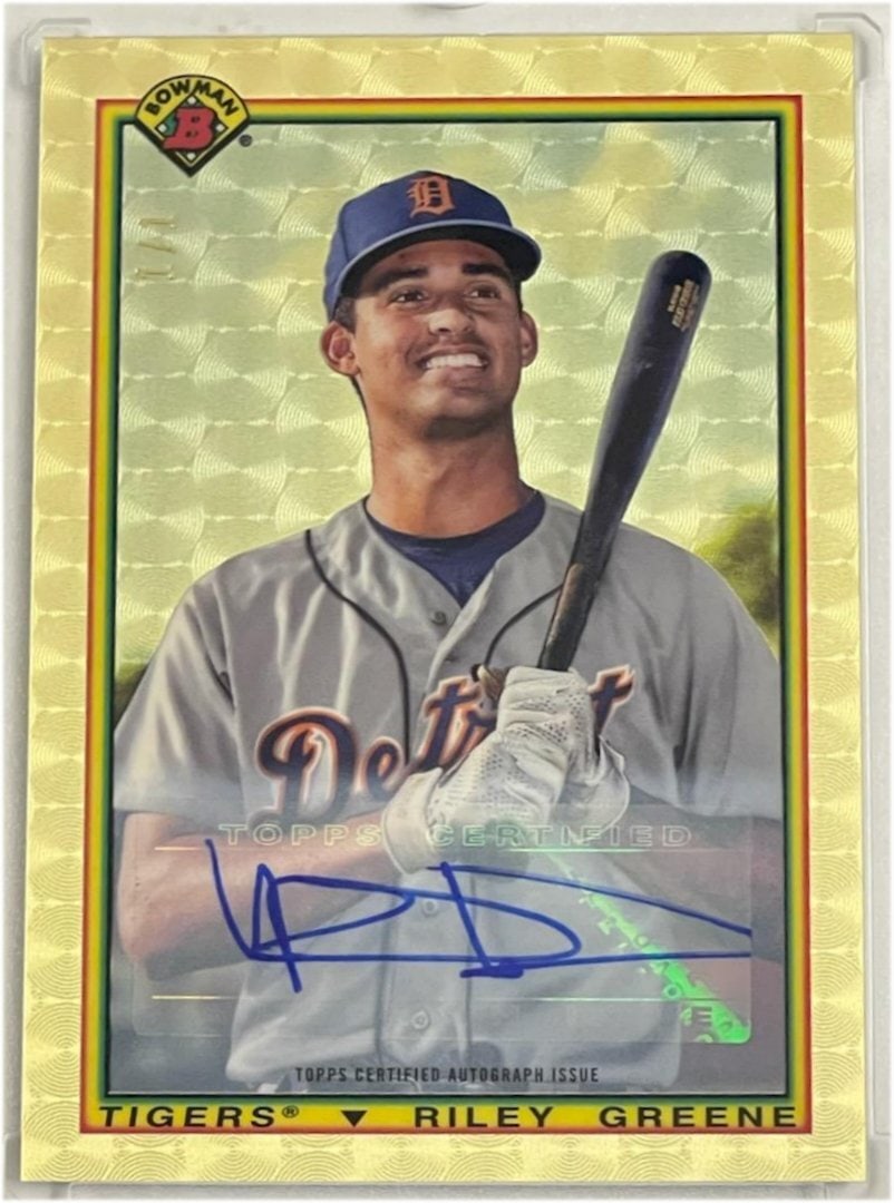 Riley Greene 2020 Bowman Chrome 1/1 Derek Jeter Autographed Superfractor (1 of 3)