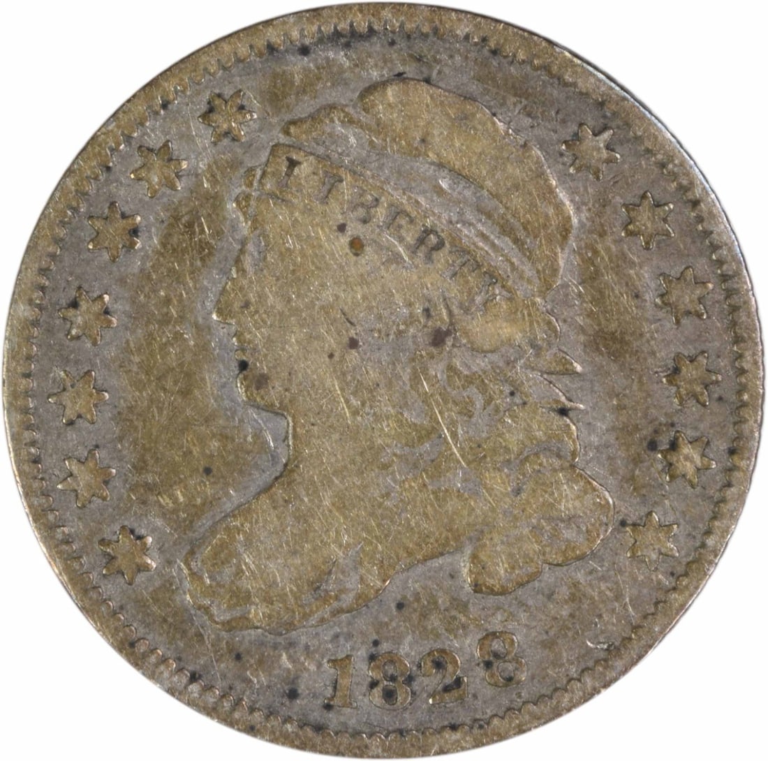 1828 Capped Bust Dime Small Date VG Grade Uncertified Silver Coin (1 of 2)