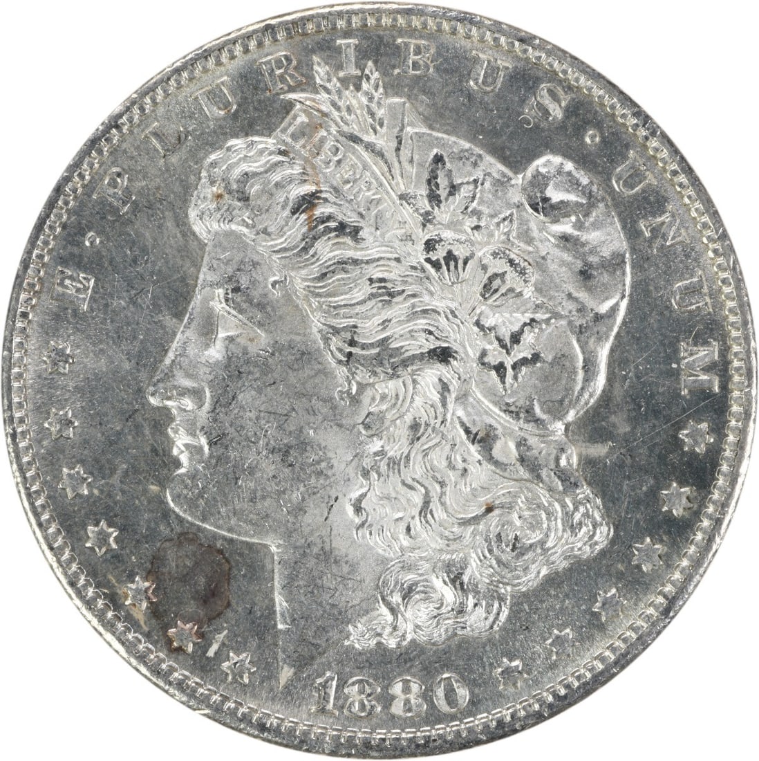 1880-S Morgan Silver Dollar Choice BU Uncertified Coin (1 of 2)