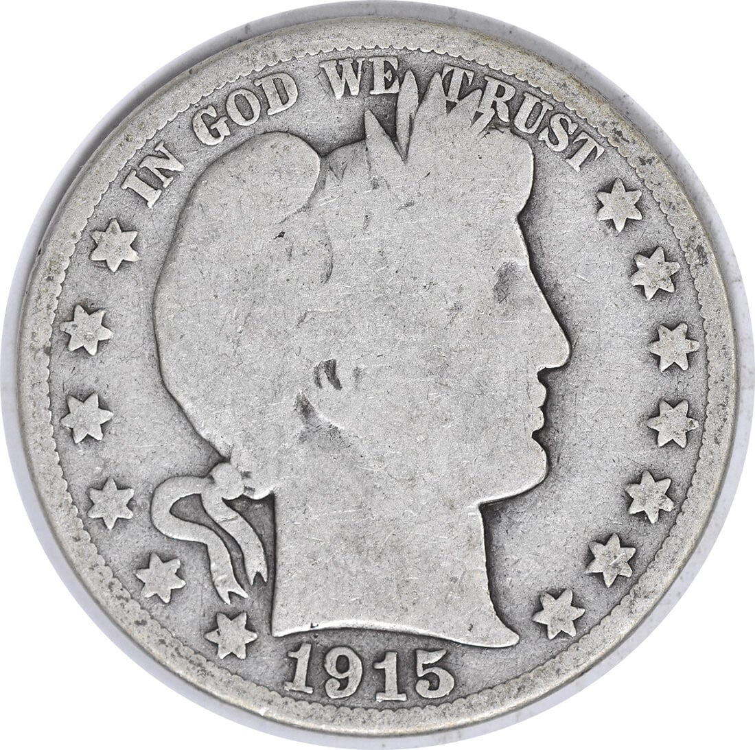 1915 Barber Silver Half Dollar 90% Silver Uncertified Coin (1 of 2)