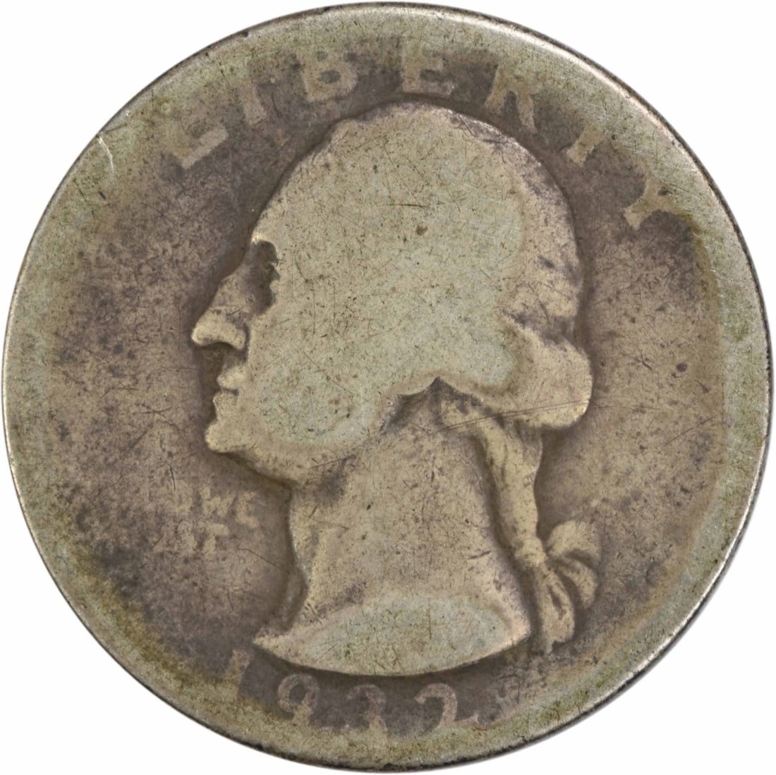 1932-D Washington Quarter 90% Silver AG Uncertified Coin (1 of 2)