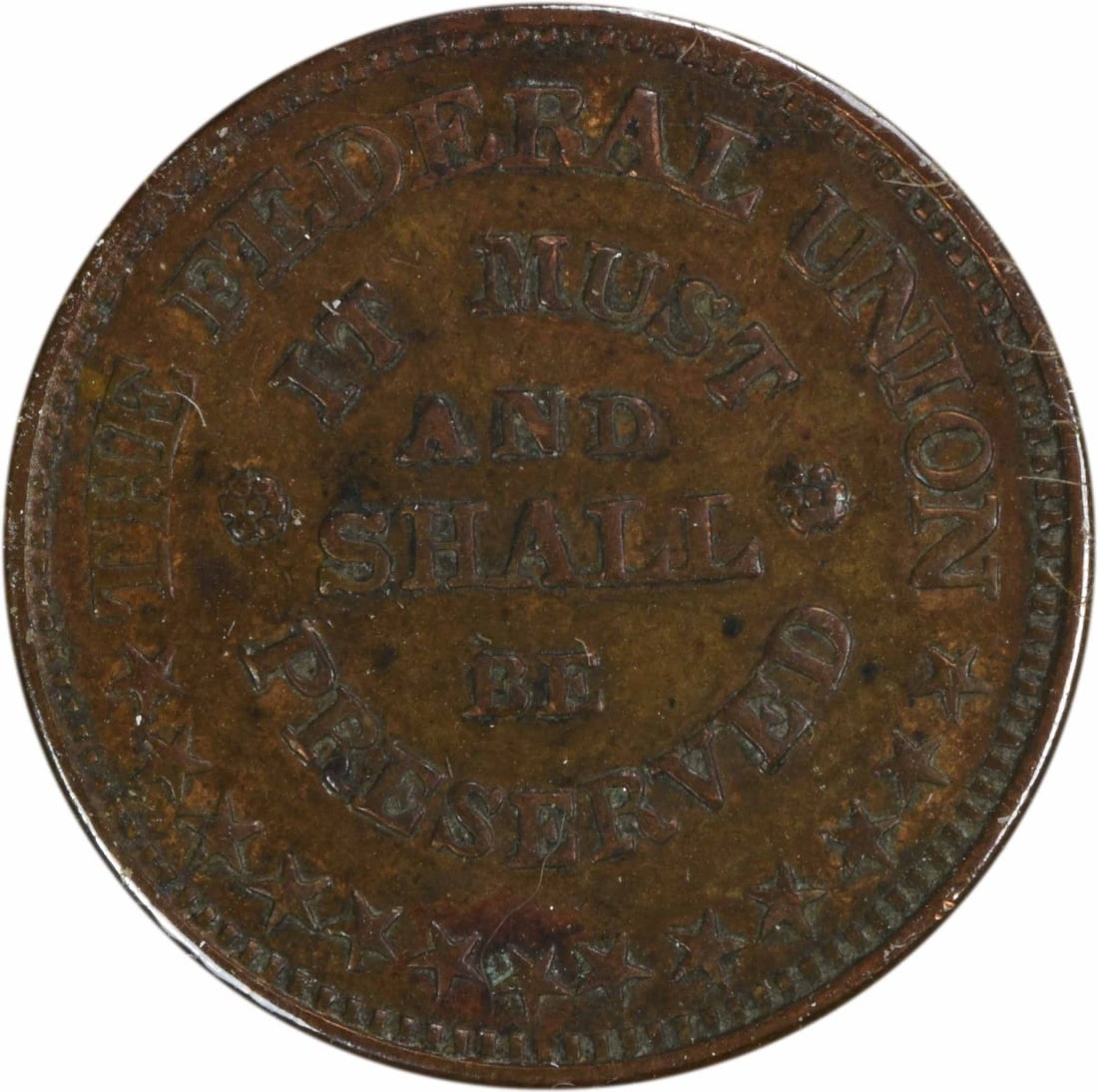 Patriotic Liberty Federal Union Civil War Token 219/320 EF (1 of 2)