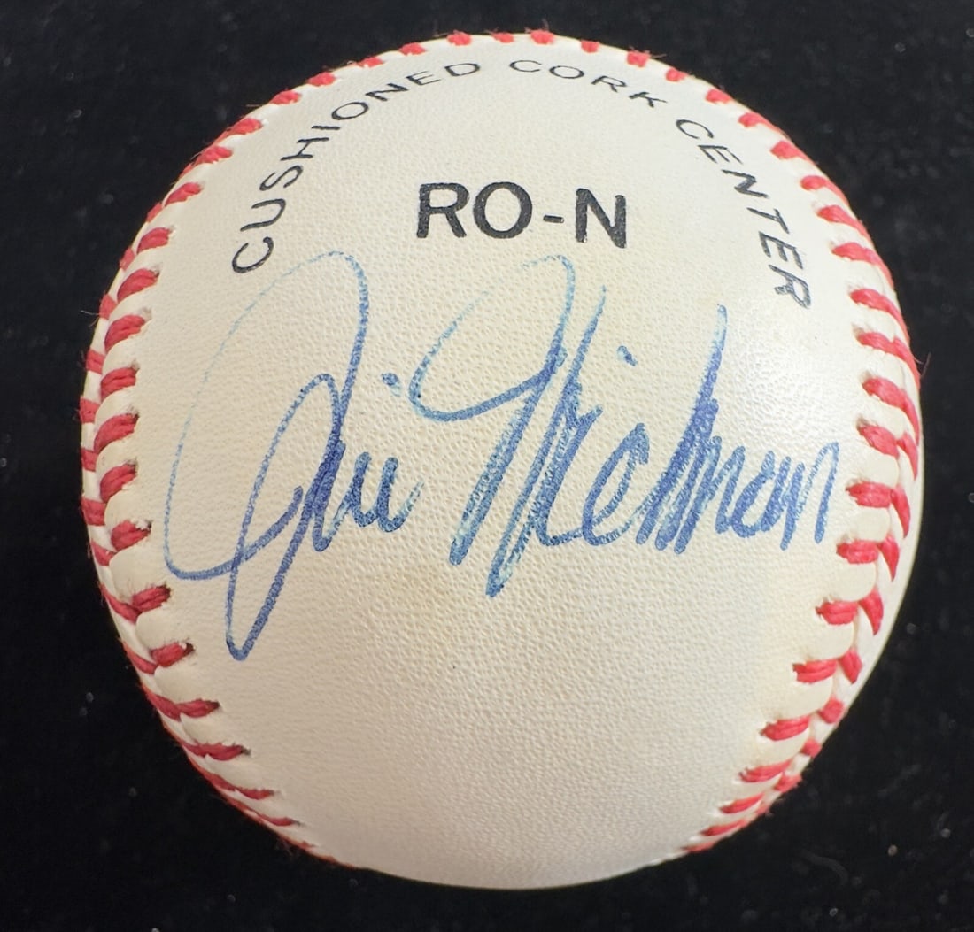 Jim Hickman Signed Rawlings National League Baseball Beckett Certified (1 of 1)