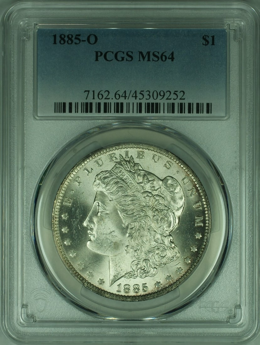 PCGS MS-64 1885-O Morgan Dollar Silver Coin from New Orleans (1 of 2)