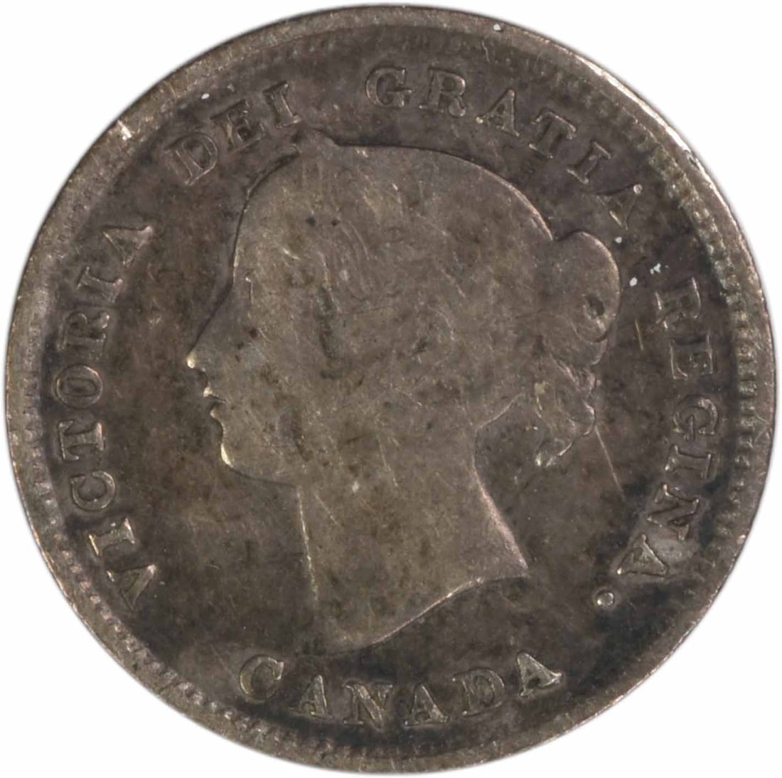 1894 Silver Five Cent Coin Canada KM2 VF Grade Uncertified (1 of 2)