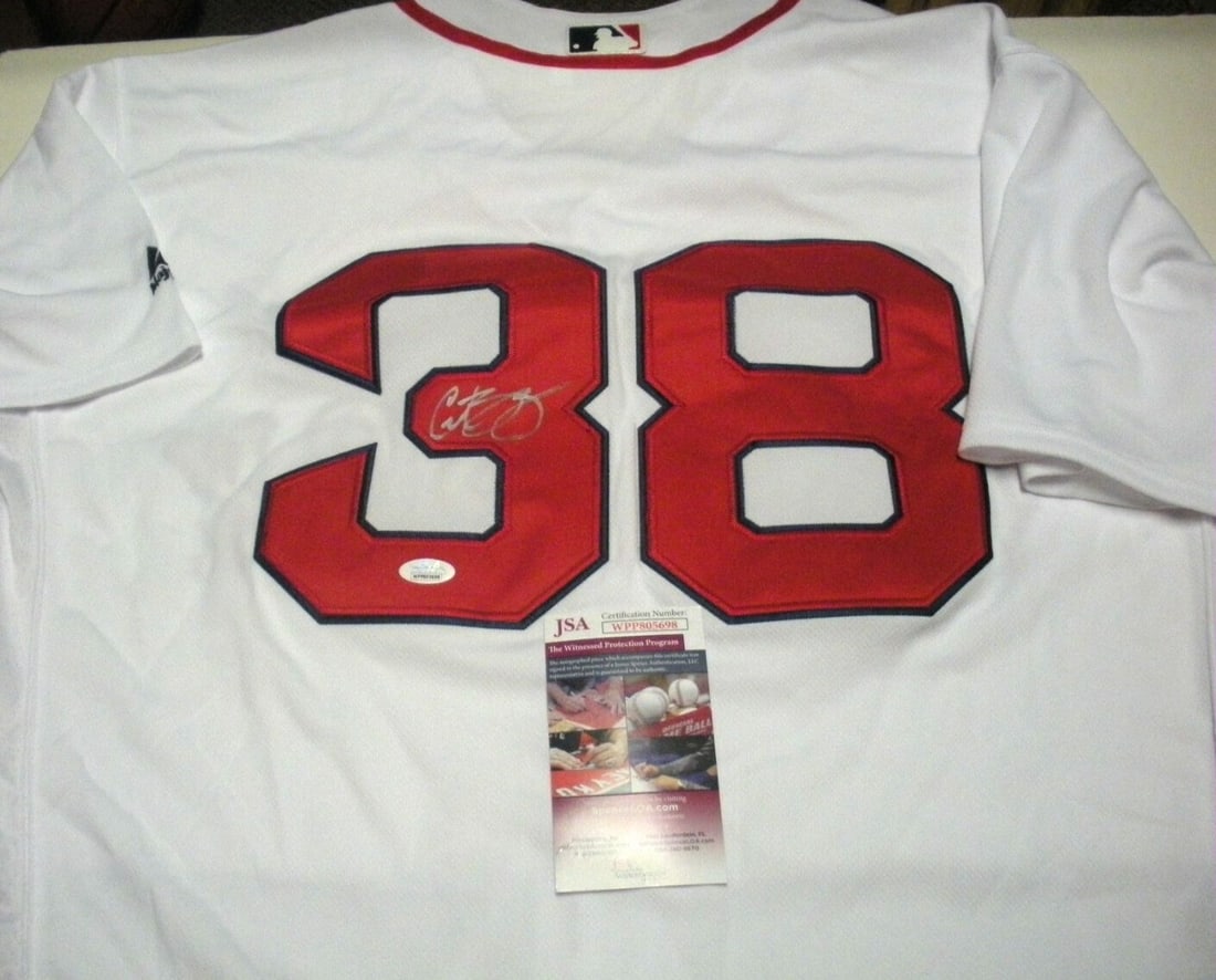 Majestic Boston Red Sox Jersey Signed by Curt Schilling with JSA Authentication (1 of 2)