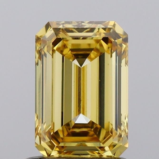 Loose Diamond - EMERALD 1.02ct Fancy Vivid Yellow VS1 (1 of 1)
