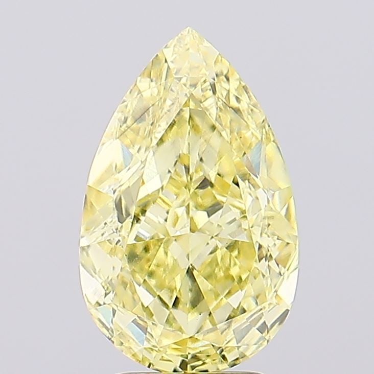 Loose Diamond - PEAR 4.02ct Fancy Vivid Yellow VS2 (1 of 1)
