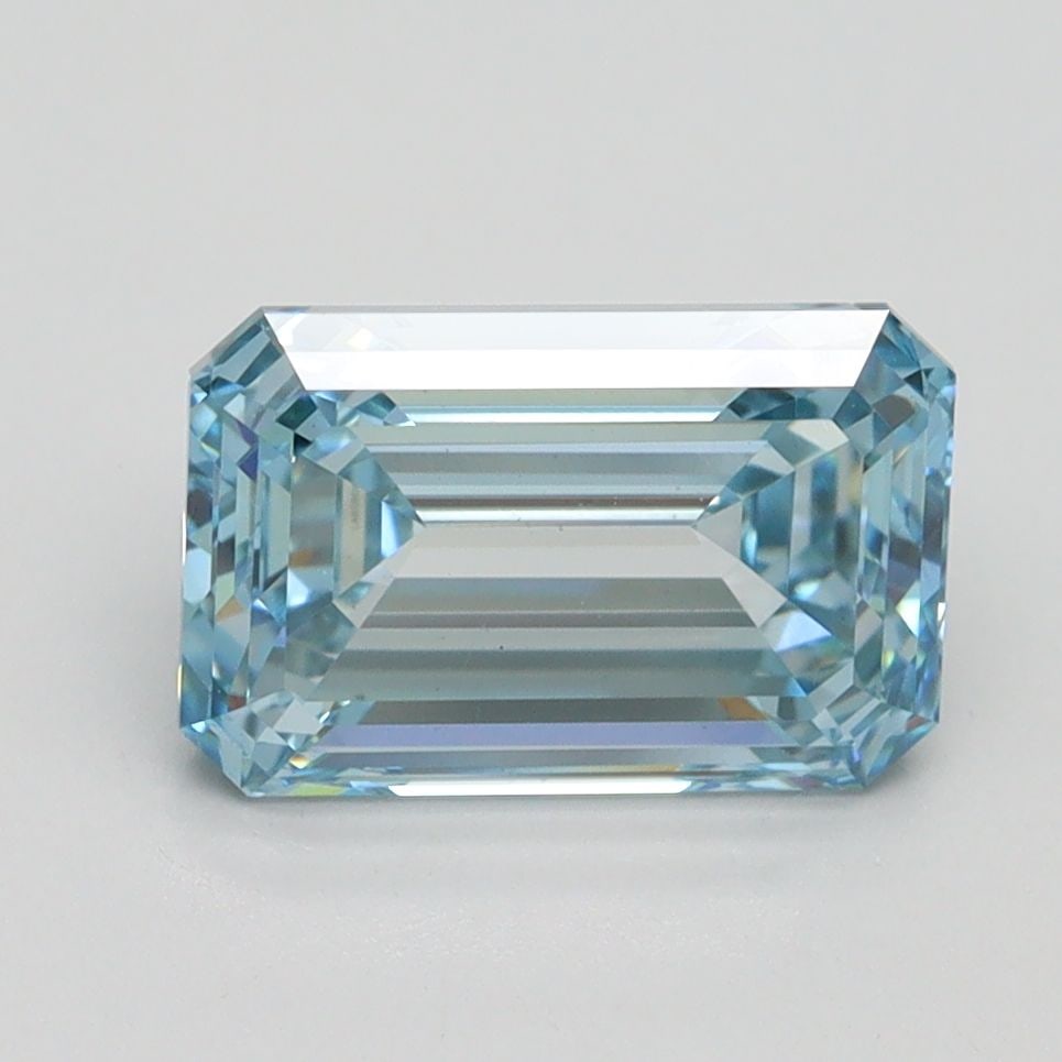 Loose Diamond - EMERALD 2.53ct Fancy Intense Blue VS1 (1 of 1)