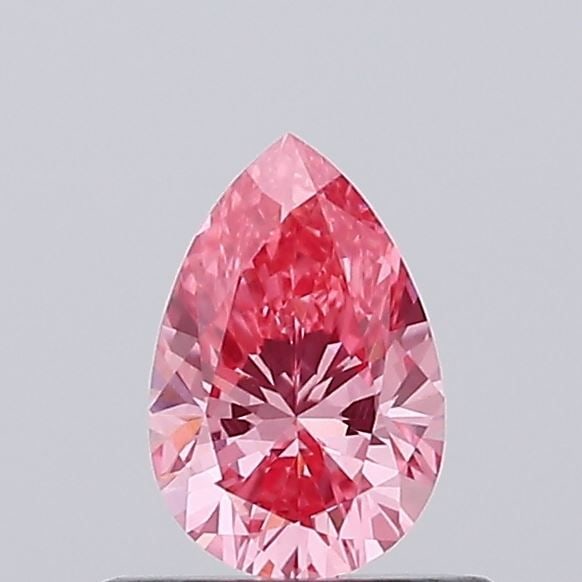 Loose Diamond - PEAR 0.45ct Fancy Vivid Pink VVS2: Loose Diamond - PEAR 0.45ct Fancy Vivid Pink VVS2 Source: This is a real non-mined Diamond that has been grown in a lab Shape: PEAR Carats: 0.45 Color: Fancy Vivid Pink Certification: NONE Video:
