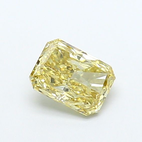 Loose Diamond - RADIANT 0.85ct Fancy Vivid Yellow VS1: Loose Diamond - RADIANT 0.85ct Fancy Vivid Yellow VS1 Source: This is a real non-mined Diamond that has been grown in a lab Shape: RADIANT Carats: 0.85 Color: Fancy Vivid Yellow Certification: NONE
