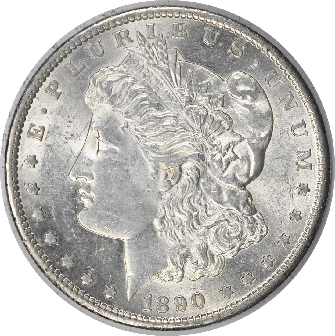 1890-S Morgan Silver Dollar BU Uncertified Silver Coin (1 of 2)