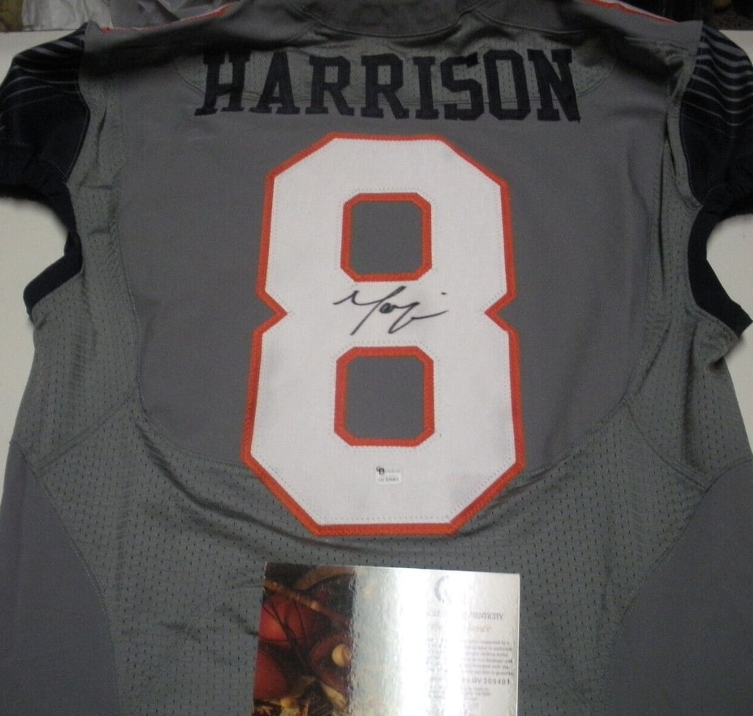Nike Licensed Syracuse Orangemen Jersey Autographed by Marvin Harrison with GAI COA: Nike Licensed Syracuse Orangemen Jersey Autographed by Marvin Harrison with GAI COA This is an official licensed Nike Syracuse Orangemen jersey signed by Marvin Harrison. The jersey is pre-owned and r