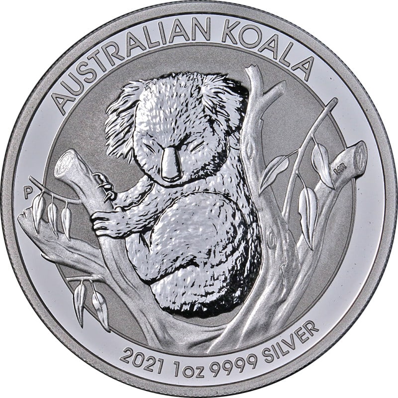 2021 Koala 1 oz Silver Coin from Australia BU Uncirculated (1 of 2)