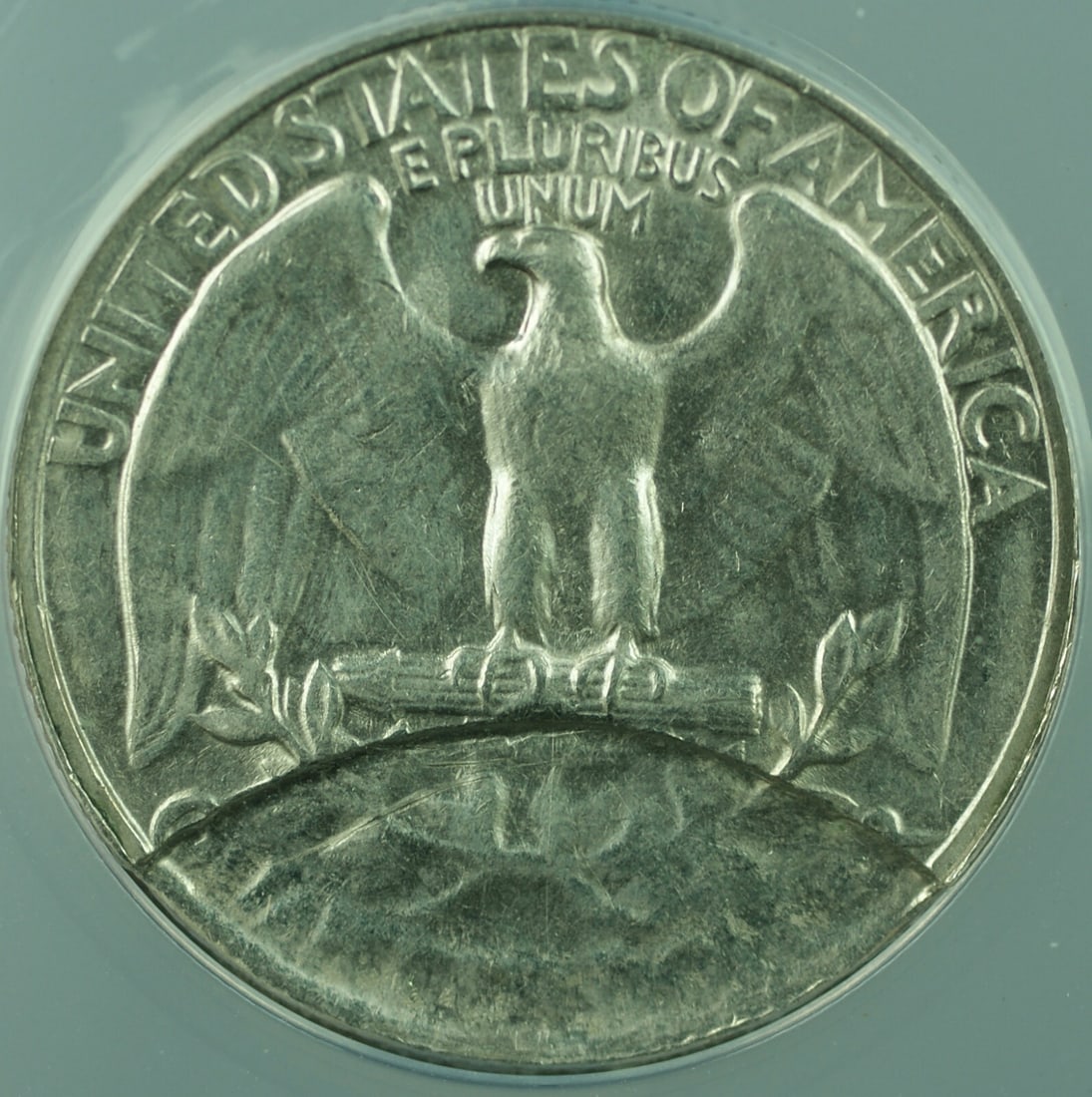 ANACS XF 40 1967 25C Washington Error Coin Partial Collar Lamination (1 of 3)