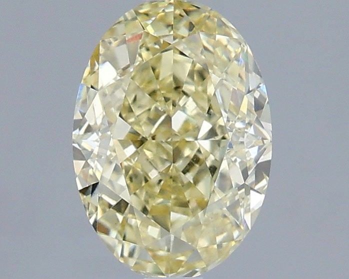 Loose Diamond - OVAL 1.51ct Fancy Light Yellow VS1: Loose Diamond - OVAL 1.51ct Fancy Light Yellow VS1 Source: This is a real non-mined Diamond that has been grown in a lab Shape: OVAL Carats: 1.51 Color: Fancy Light Yellow Certification: IGI Video: