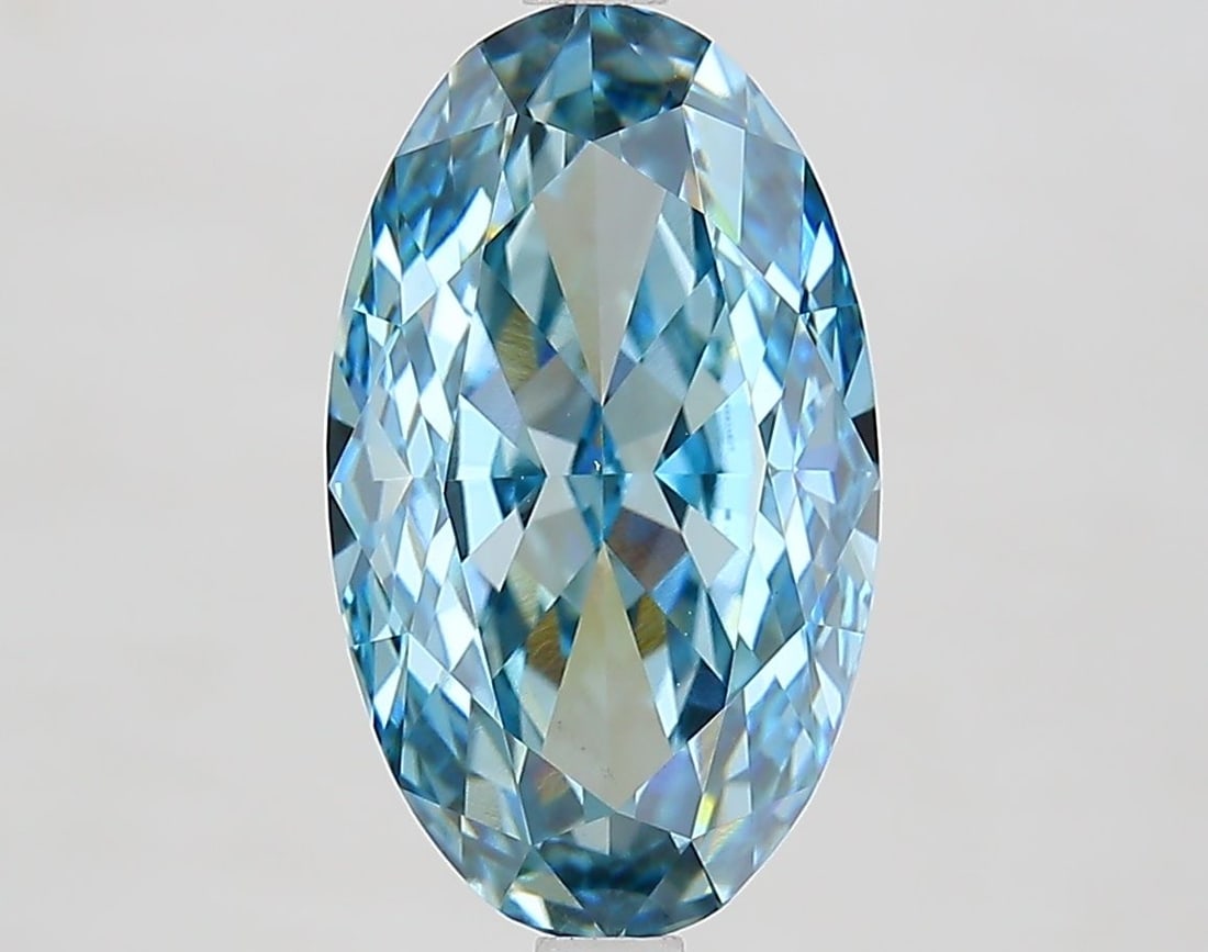 Loose Diamond - OVAL 4.56ct Fancy Vivid Blue VS1: Loose Diamond - OVAL 4.56ct Fancy Vivid Blue VS1 Source: This is a real non-mined Diamond that has been grown in a lab Shape: OVAL Carats: 4.56 Color: Fancy Vivid Blue Certification: IGI Video: