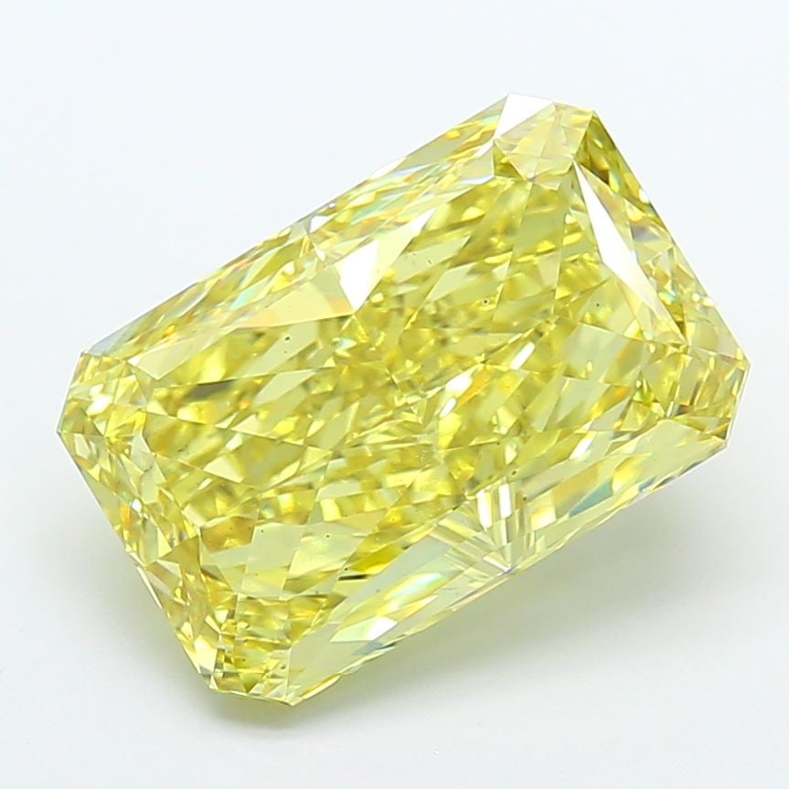 Loose Diamond - RADIANT 10.09ct Fancy Intense Yellow VS2: Loose Diamond - RADIANT 10.09ct Fancy Intense Yellow VS2 Source: This is a real non-mined Diamond that has been grown in a lab Shape: RADIANT Carats: 10.09 Color: Fancy Intense Yellow Certification: I