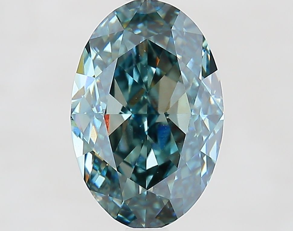 Loose Diamond - OVAL 3.55ct Fancy Vivid Blue Green VS1: Loose Diamond - OVAL 3.55ct Fancy Vivid Blue Green VS1 Source: This is a real non-mined Diamond that has been grown in a lab Shape: OVAL Carats: 3.55 Color: Fancy Vivid Blue Green Certification: IGI V