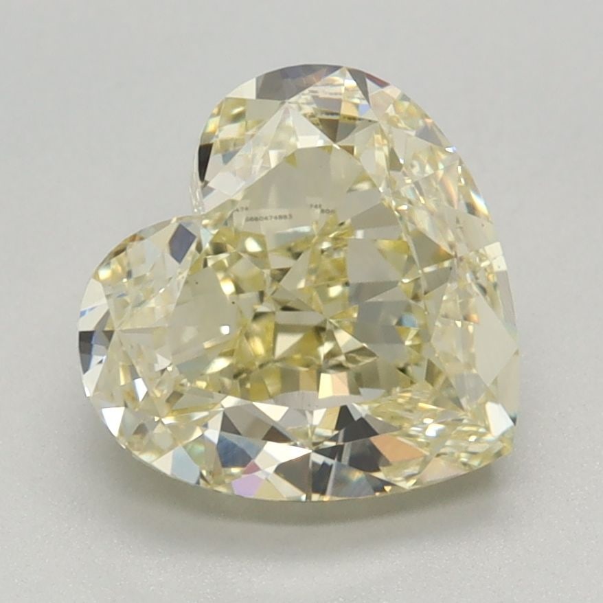 Loose Diamond - HEART 2.2ct Fancy Yellow VS1: Loose Diamond - HEART 2.2ct Fancy Yellow VS1 Source: This is a real non-mined Diamond that has been grown in a lab Shape: HEART Carats: 2.2 Color: Fancy Yellow Certification: IGI Video: