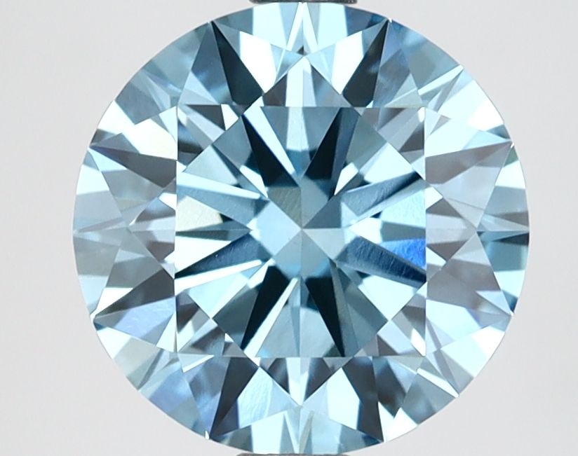 Ideal Loose Diamond - ROUND 2.52ct Fancy Vivid Blue VS1 (1 of 1)