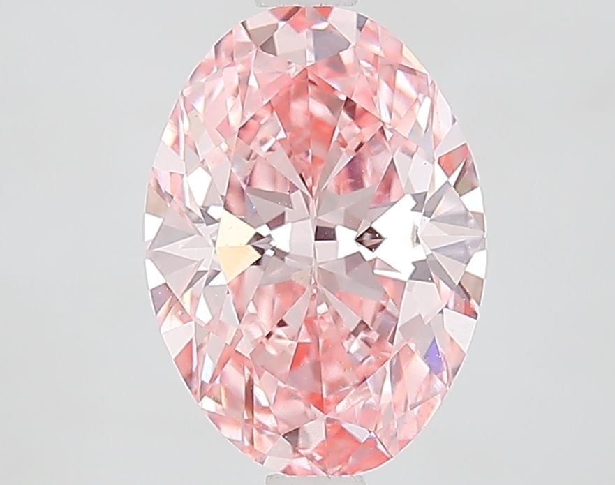 Loose Diamond - OVAL 2.1ct Fancy Vivid Pink VS1: Loose Diamond - OVAL 2.1ct Fancy Vivid Pink VS1 Source: This is a real non-mined Diamond that has been grown in a lab Shape: OVAL Carats: 2.1 Color: Fancy Vivid Pink Certification: IGI Video: