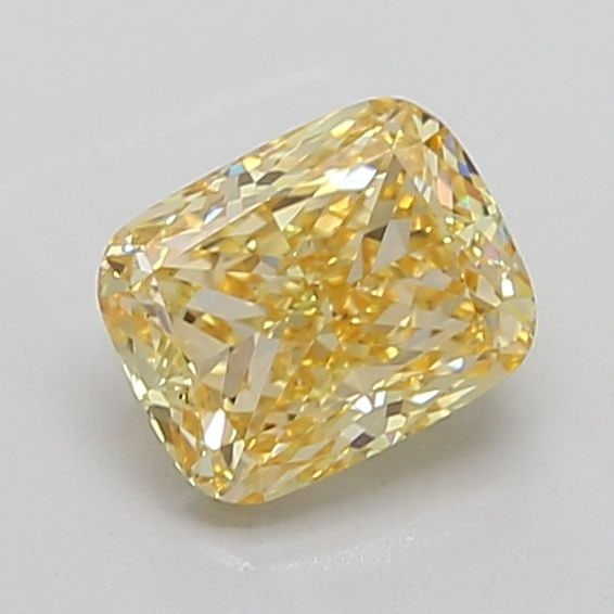 Loose Diamond - CUSHION MODIFIED 2.38ct Fancy Light Yellow VS1: Loose Diamond - CUSHION MODIFIED 2.38ct Fancy Light Yellow VS1 Source: This is a real non-mined Diamond that has been grown in a lab Shape: CUSHION MODIFIED Carats: 2.38 Color: Fancy Light Yellow Cert