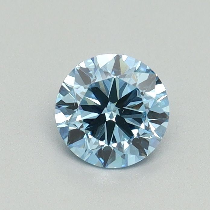 Loose Diamond - ROUND 0.5ct Fancy Vivid Blue VS2: Loose Diamond - ROUND 0.5ct Fancy Vivid Blue VS2 Source: This is a real non-mined Diamond that has been grown in a lab Shape: ROUND Carats: 0.5 Color: Fancy Vivid Blue Certification: IGI Video: