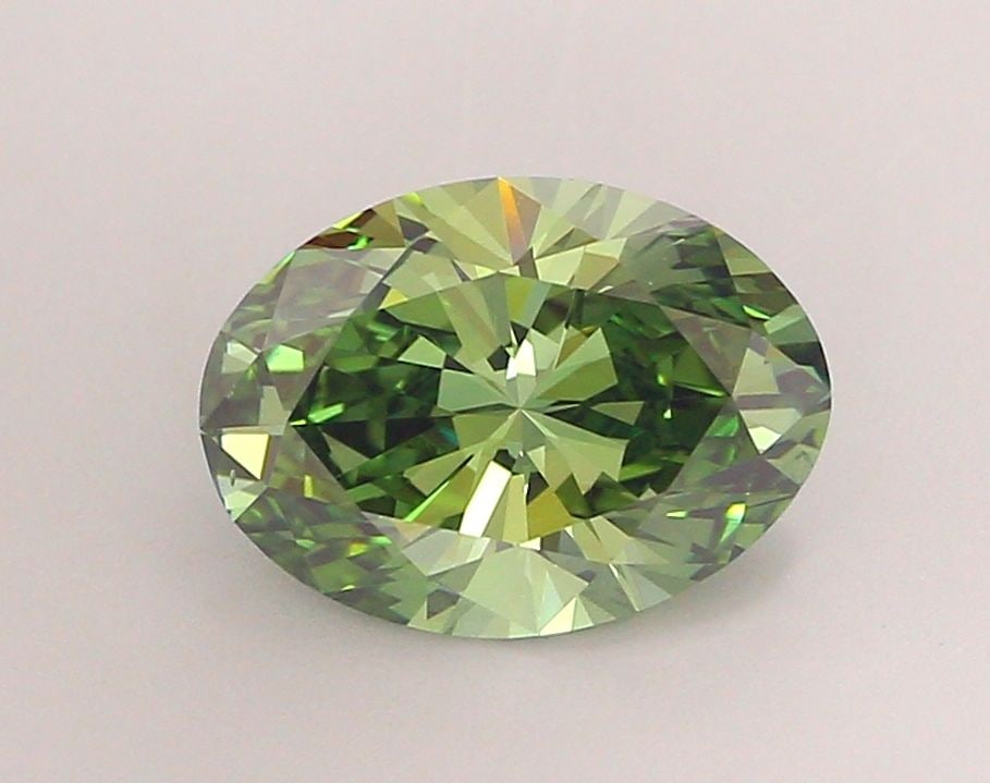 Loose Diamond - OVAL 2.28ct Fancy Vivid Green VS2: Loose Diamond - OVAL 2.28ct Fancy Vivid Green VS2 Source: This is a real non-mined Diamond that has been grown in a lab Shape: OVAL Carats: 2.28 Color: Fancy Vivid Green Certification: IGI Video: