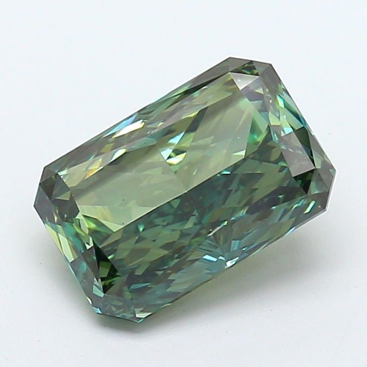 Loose Diamond - RADIANT 3.1ct Fancy Vivid Green VS2: Loose Diamond - RADIANT 3.1ct Fancy Vivid Green VS2 Source: This is a real non-mined Diamond that has been grown in a lab Shape: RADIANT Carats: 3.1 Color: Fancy Vivid Green Certification: NONE Video: