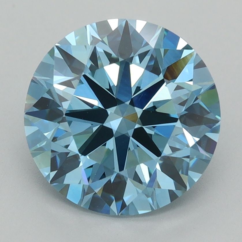 Ideal Loose Diamond - ROUND 2.92ct Fancy Vivid Blue VS1 (1 of 1)