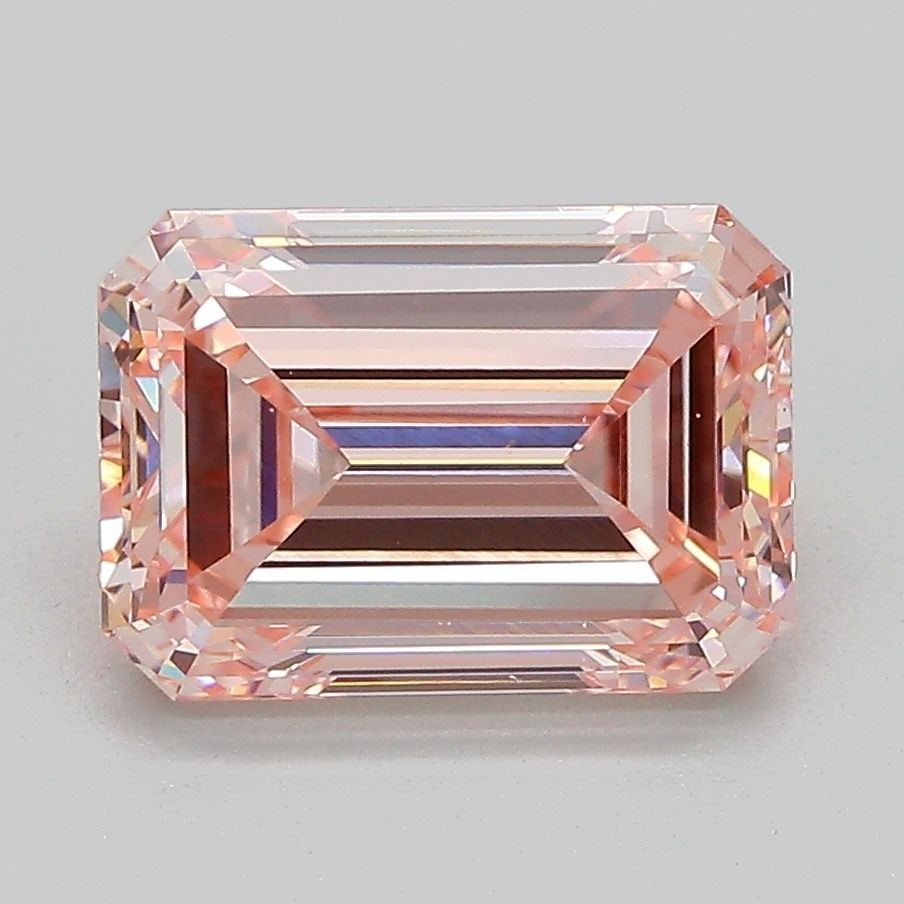 Loose Diamond - EMERALD 2.99ct Fancy Intense Pink VS1: Loose Diamond - EMERALD 2.99ct Fancy Intense Pink VS1 Source: This is a real non-mined Diamond that has been grown in a lab Shape: EMERALD Carats: 2.99 Color: Fancy Intense Pink Certification: IGI Vid