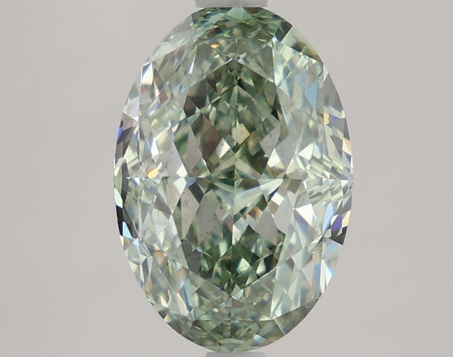 Loose Diamond - OVAL 3.14ct Fancy Intense Green VS2: Loose Diamond - OVAL 3.14ct Fancy Intense Green VS2 Source: This is a real non-mined Diamond that has been grown in a lab Shape: OVAL Carats: 3.14 Color: Fancy Intense Green Certification: IGI Video: