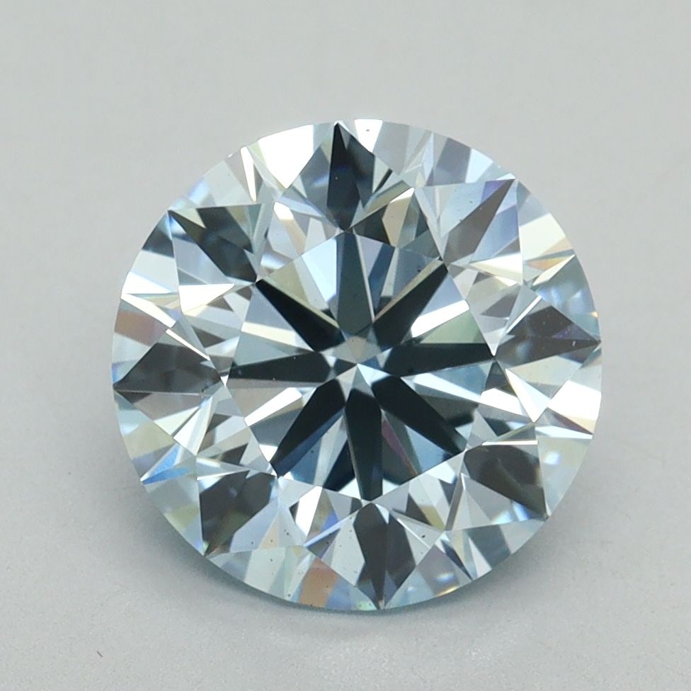 Ideal Loose Diamond - ROUND 3.03ct Fancy Intense Blue VS2: Ideal Loose Diamond - ROUND 3.03ct Fancy Intense Blue VS2 Source: This is a real non-mined Diamond that has been grown in a lab Shape: ROUND Carats: 3.03 Color: Fancy Intense Blue Certification: IGI V