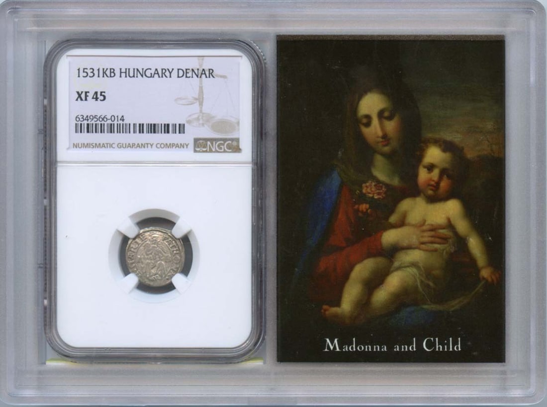 Hungary Denar Ferdinand Madonna and Child NGC Certified MS62 Coin (1 of 4)