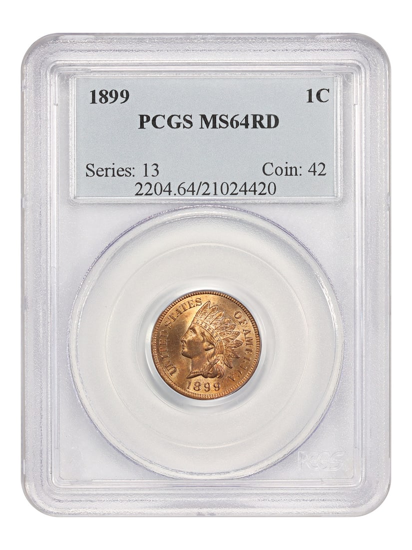 PCGS MS64RD 1899 Indian Head Cent Red Uncirculated (1 of 4)