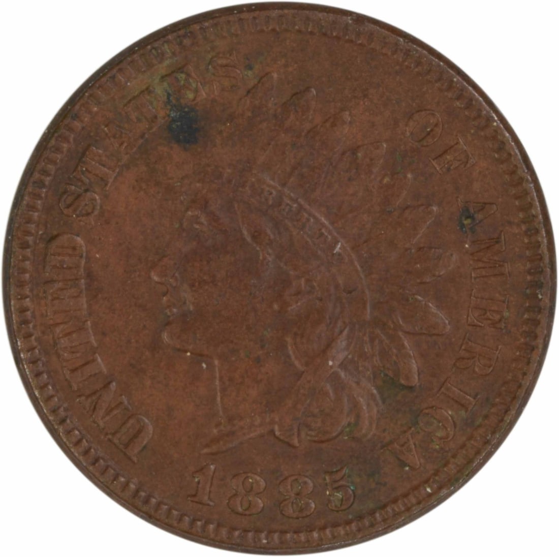 1885 Indian Head Small Cent EF Grade Philadelphia Uncertified (1 of 2)